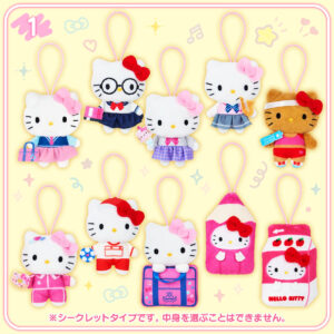 《三麗鷗Sanrio》學校系列 Hello Kitty娃娃吊飾 盲袋 全10種