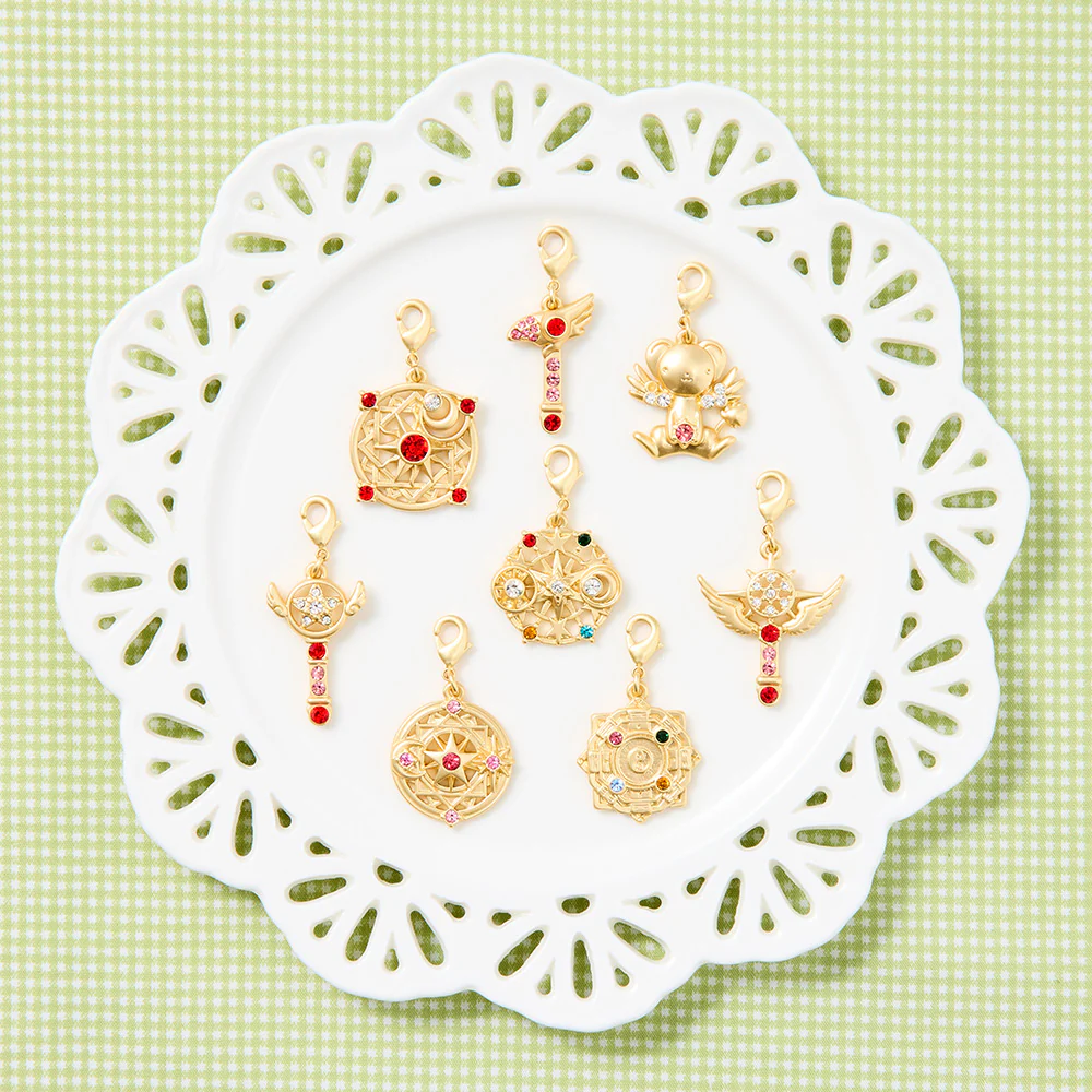 《庫洛魔法使》杖與魔法陣 金屬小吊飾 盲盒…