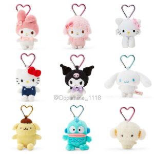 《三麗鷗Sanrio》愛心扣娃娃吊飾