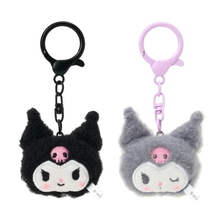 《三麗鷗Sanrio》日本限定 酷洛米 Smiley Faces 絨毛鑰匙圈（一組2入）單抽