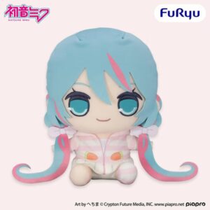 《初音未來》FuRyu KYURUMARU 初音未來 兔耳睡衣ver. 絨毛玩偶 單抽 NO.1