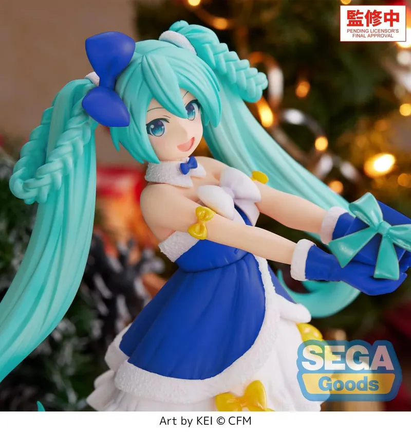 《初音未來》SEGA High Premium Figure 初音 藍寶石聖誕Ver. 景品 單抽 NO.1:圖片 2