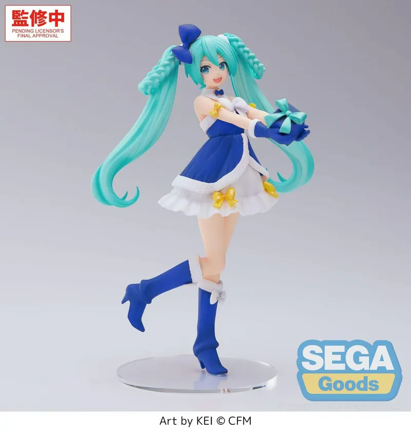 《初音未來》SEGA High Premium Figure 初音 藍寶石聖誕Ver. 景品 單抽 NO.1:圖片 5