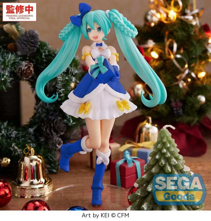 《初音未來》SEGA High Premium Figure 初音 藍寶石聖誕Ver. 景品 單抽 NO.1:圖片 4