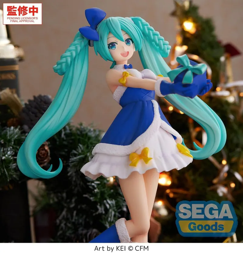 《初音未來》SEGA High Premium Figure 初音 藍寶石聖誕Ver. 景品 單抽 NO.1:圖片 3