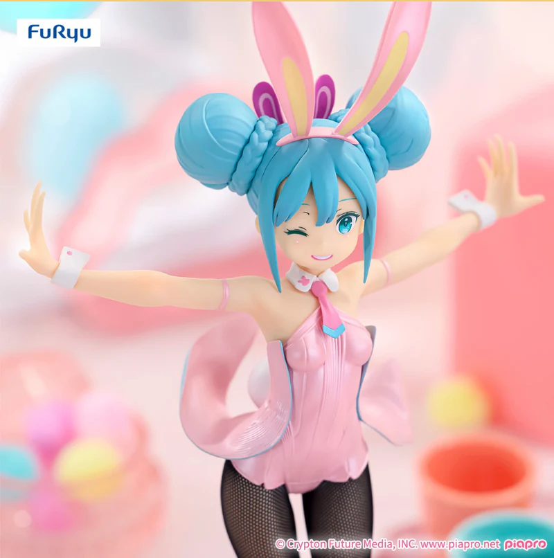 《初音未來》FuRyu BiCute Bunnies Figure 初音未來 珍珠粉紅ver. 景品 單抽 NO.1:圖片 3