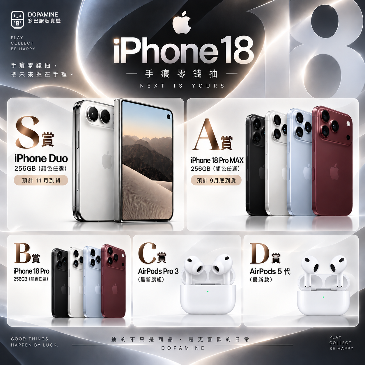 《APPLE》手癢零錢抽 iPhone18折疊抽!NO.5