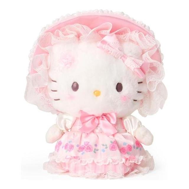 《三麗鷗Sanrio》童話午茶派對 Hello Kitty 絨毛玩偶斜背包 NO.1:圖片 2
